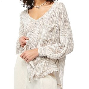 Free People Fresh & New Hacci Sweater New
